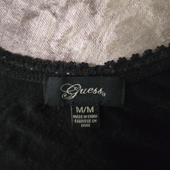 Guess Black Ruched Corset Tank Top - Picture 6 of 6